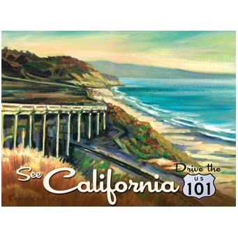 See California Metal/Wood Sign