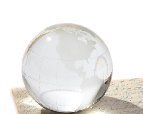 World View Glass Paperweight