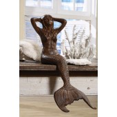 Cast Iron Mermaid Figurine
